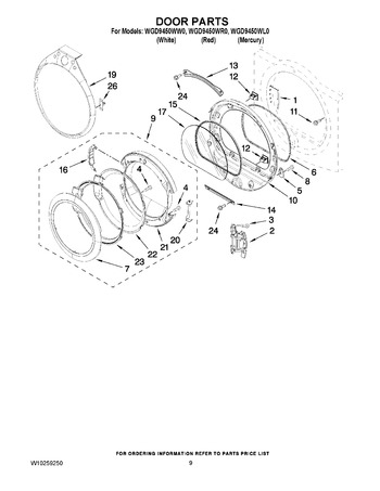 Diagram for WGD9450WR0