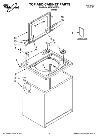 Diagram for WTW5400TQ0