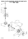 Diagram for 04 - Brake, Clutch, Gearcase, Motor And Pump Parts