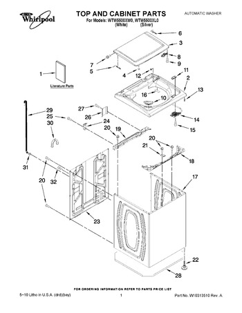 Diagram for WTW5500XL0