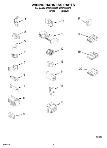 Diagram for WTW5550ST0