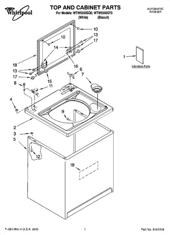 Diagram for WTW5550ST0