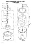 Diagram for 03 - Agitator, Basket And Tub Parts