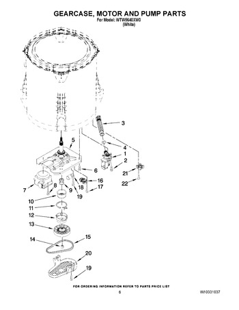 Diagram for WTW5640XW0