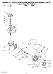 Diagram for 04 - Brake, Clutch, Gearcase, Motor And Pump Parts