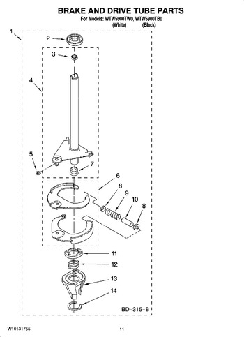 Diagram for WTW5900TB0