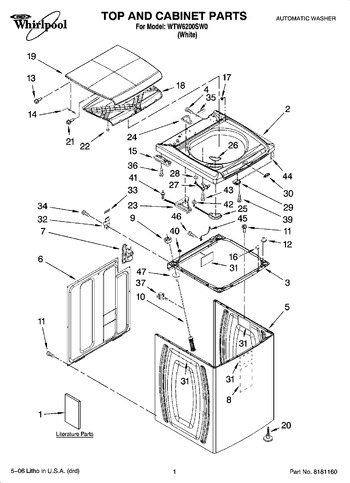 Diagram for WTW6200SW0