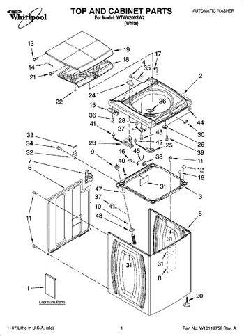 Diagram for WTW6200SW2