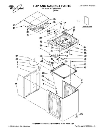 Diagram for WTW6300WW0