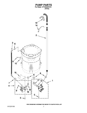 Diagram for WTW6340WW0