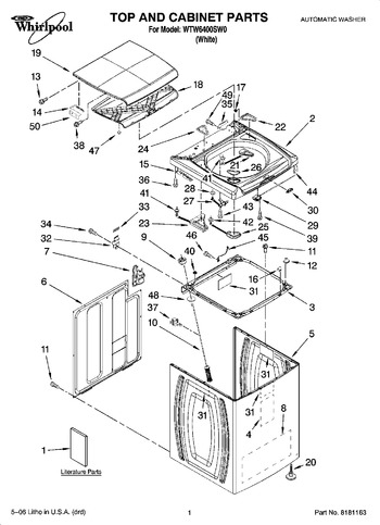 Diagram for WTW6400SW0