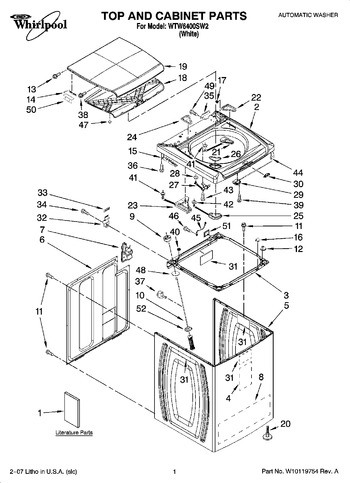 Diagram for WTW6400SW2