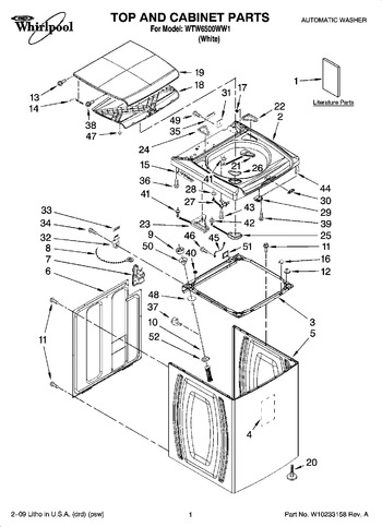 Diagram for WTW6500WW1