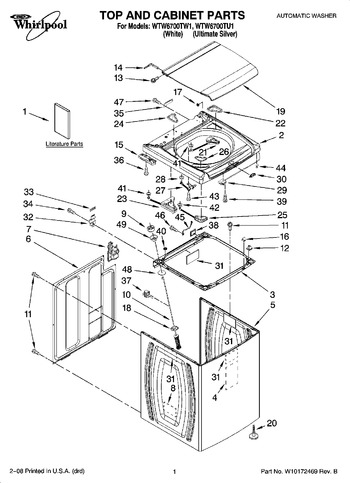 Diagram for WTW6700TU1