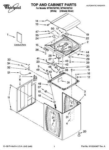 Diagram for WTW6700TU2