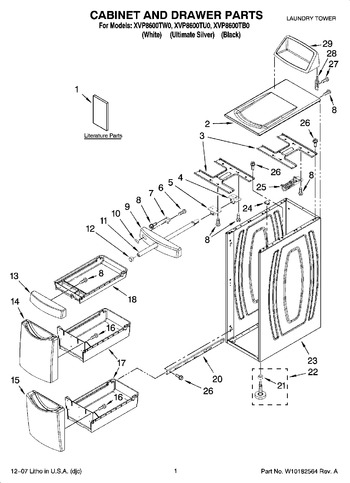 Diagram for XVP8600TU0