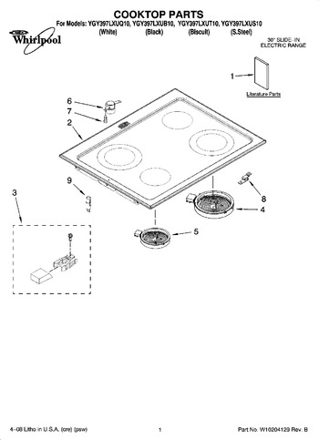 Diagram for YGY397LXUQ10