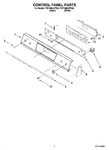 Diagram for 02 - Control Panel Parts