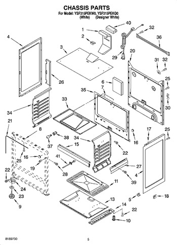 Diagram for YSF315PEKW0