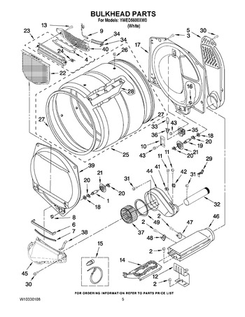 Diagram for YWED5600XW0