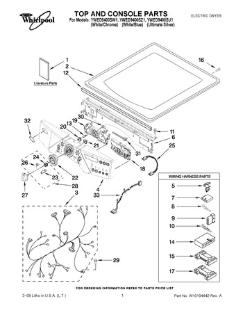 Diagram for YWED9400SU1