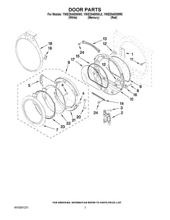 Diagram for YWED9450WR0