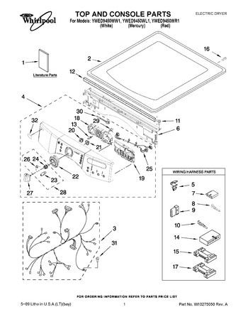 Diagram for YWED9450WL1