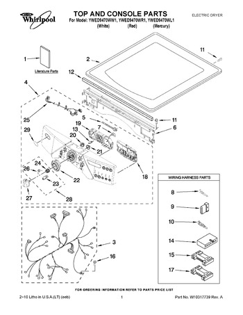 Diagram for YWED9470WW1