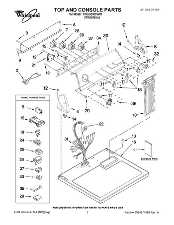 Diagram for YWGD5300VW0