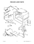 Diagram for 02 - Freezer Liner Parts