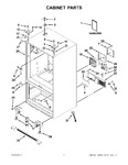 Diagram for 01 - Cabinet Parts