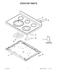 Diagram for 01 - Cooktop Parts