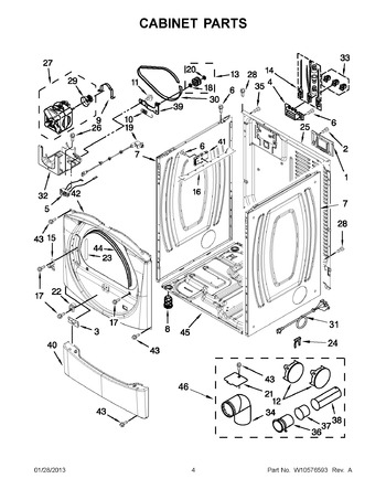 Diagram for YWED9050XW2