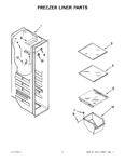 Diagram for 04 - Freezer Liner Parts