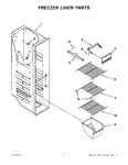 Diagram for 04 - Freezer Liner Parts