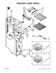 Diagram for 04 - Freezer Liner Parts