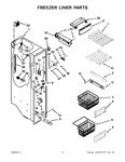 Diagram for 04 - Freezer Liner Parts