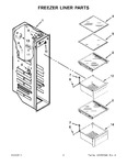 Diagram for 04 - Freezer Liner Parts