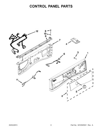 Diagram for WFW8640BW0