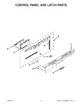 Diagram for 02 - Control Panel And Latch Parts