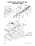 Diagram for 02 - Burner Box, Gas Valves And Switches Parts