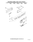 Diagram for 02 - Control Panel And Latch Parts