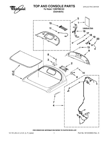 Diagram for YWED7990XG0