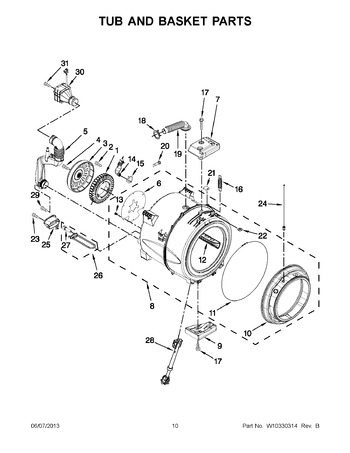 Diagram for WFW97HEXR0