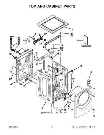 Diagram for WFW97HEXW0