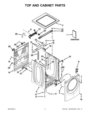 Diagram for WFW8640BC1