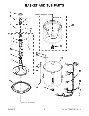 Diagram for WTW4850BW0