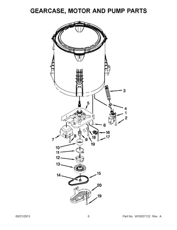 Diagram for WTW4850BW0