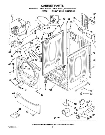 Diagram for YWED9250WR2