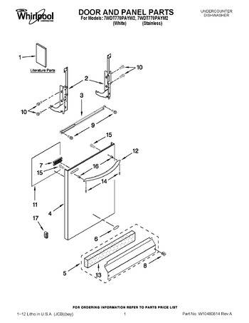 Diagram for 7WDT770PAYW2